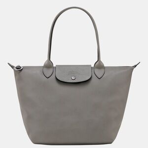 Longchamp Le Pliage Xtra Medium Leather Tote Bag in Turtledove